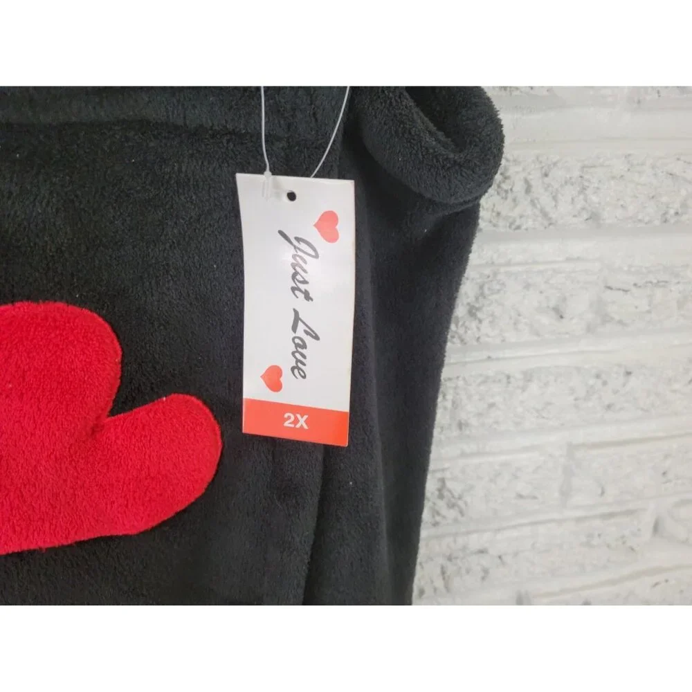 Just Love Swim Cover Up Women 2X Black Cotton Blend Mini Wrap Beach Pool SWE61E